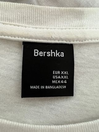 Camiseta Básica Blanca Bershka