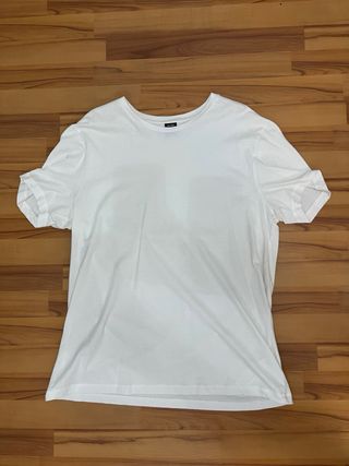 Camiseta Básica Blanca Bershka