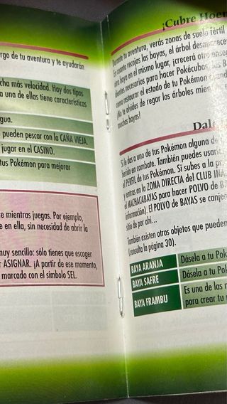 Manual ORIGINAL Pokemon Esmeralda GameBoy Advance