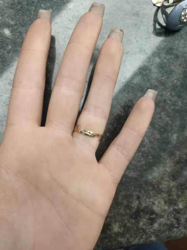 Anello regolabile effetto leopardato