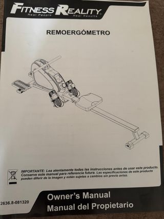 Máquina de remo Fitness Reality
