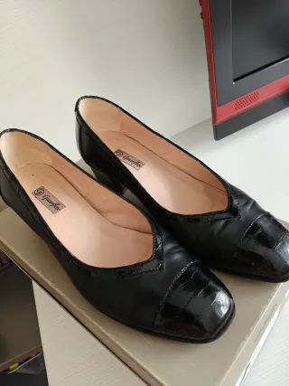 Zapatos de salón negros Guantflex tacón 4.5 cm