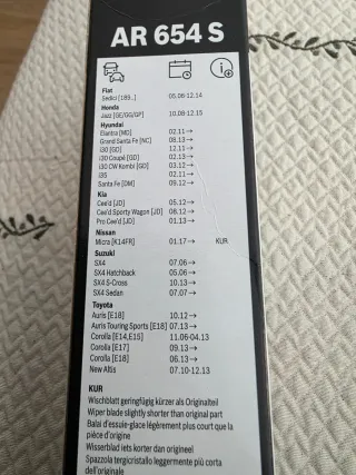Escobillas Bosch Aerotwin AR654S (2x)