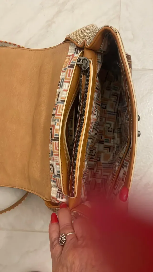 Bolso Anekke Marrón y Beige