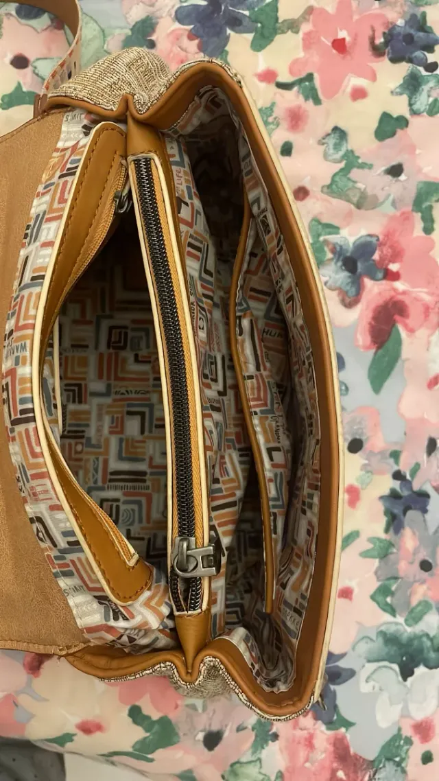 Bolso Anekke Marrón y Beige