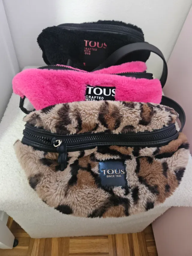 3 Riñoneras Tous (Negra, Fucsia, Animal Print)