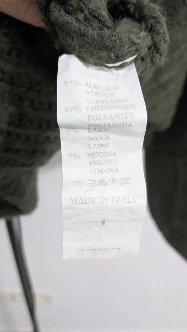 Jersey punto verde oliva