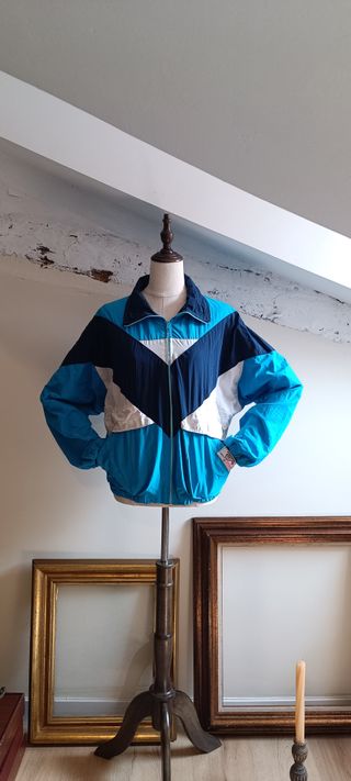 Chaqueta vintage deportiva en color azul 💙