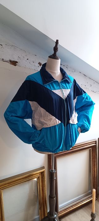 Chaqueta vintage deportiva en color azul 💙