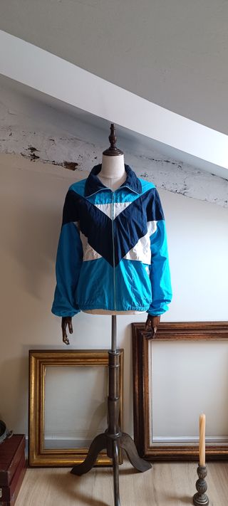 Chaqueta vintage deportiva en color azul 💙