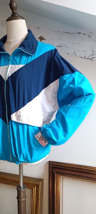 Chaqueta vintage deportiva en color azul 💙
