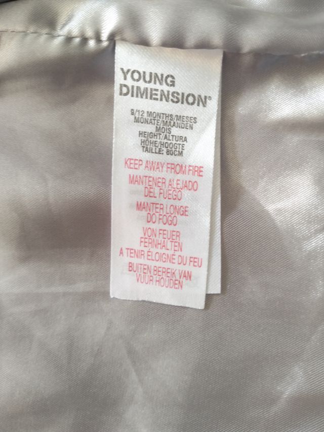 Chaleco pelo bebé 80 cm