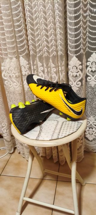Scarpe calcio Nike usate nero/giallo
