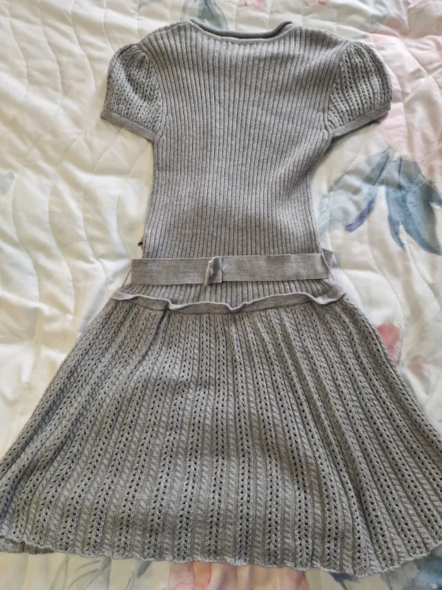 Vestido Mayoral Niña 9 Años Gris