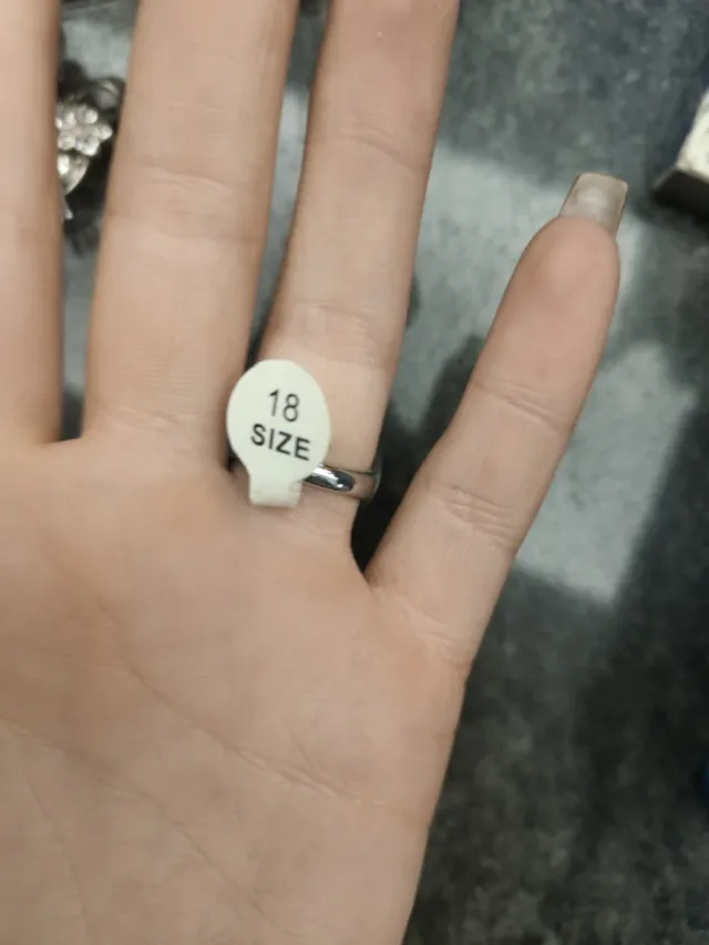 Anello lilla con cuore glitter