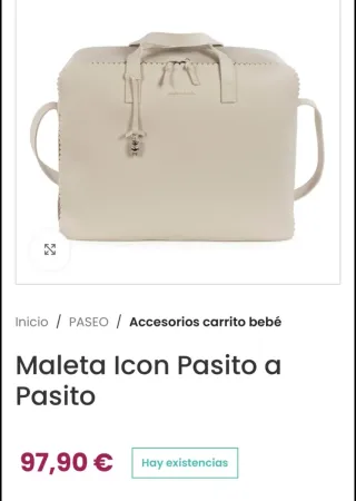 Maleta  Pasito a Pasito piel Beige