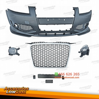 PARAGOLPES AUDI A3 8P RS3. COLOR CROMO-NEGRO CON