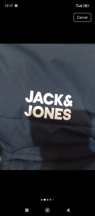 Chaqueta acolchada Jack & Jones azul