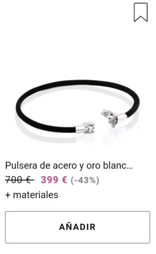 Pulsera Tous oro blanco y diamantes
