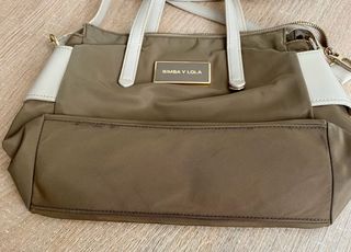 Bolso Bimba y Lola Beige y Dorado Original