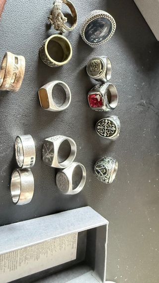 Lote 13 Anillos Hombre Talla 10