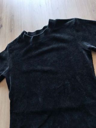 Vestido Negro Terciopelo Recto Elegancia Minimalis