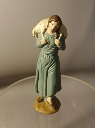 Figuras antiguas Belen de barro, Serrano, Ortigas.