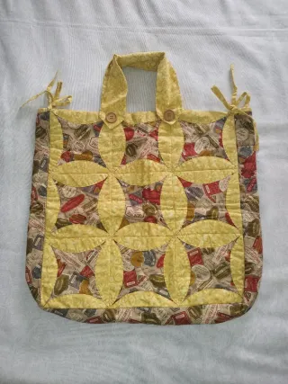 Bolso grande Tote Patchwork Estilo Vintage