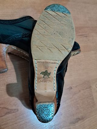 Zapatos Flamenco A. Ozuna Profesionales Negros