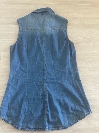 Camisa vaquera sin mangas