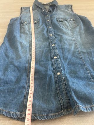 Camisa vaquera sin mangas