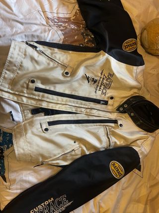 Chaqueta de moto Custom Ratrace Leathers L 