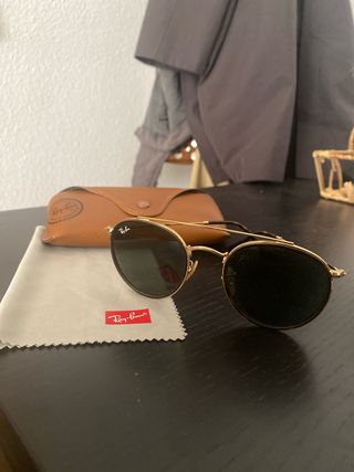 Gafas Ray-Ban Aviator Negro y Dorado