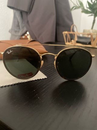 Gafas Ray-Ban Aviator Negro y Dorado