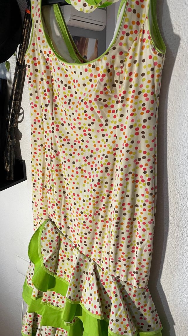 Vestido Flamenca Lunares Talla S No es de marca 