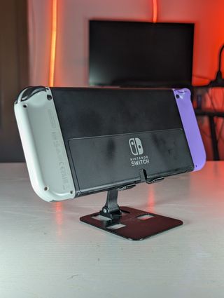 Nintendo Switch OLED viola/bianco + accessori