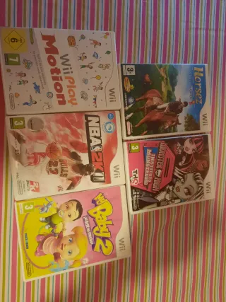 Lote 5 Juegos Wii: Motion, Horsez, NBA 2K1, Baby 2