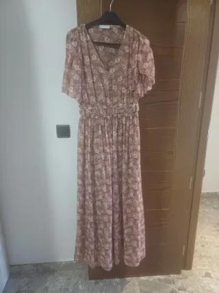 Vestido largo estampado floral