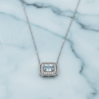 Colgante Tynel Oro 18k Topacio y Brillantes