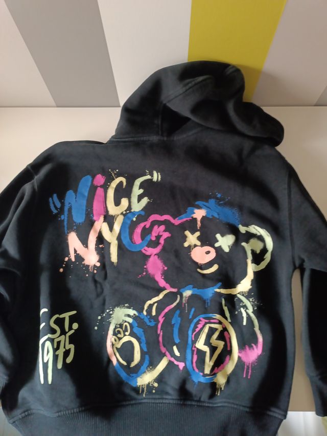 Sudadera Niño Nice NYC Oso talla 10 de Zara