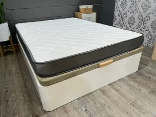 Canapé abatible madera y tela