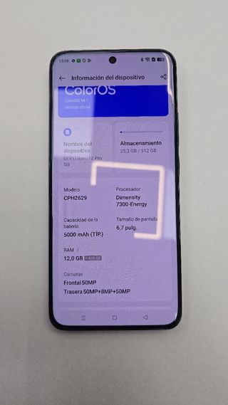 Smartphone Oppo Reno 12 pro 5G 12 + 12/512 Gb