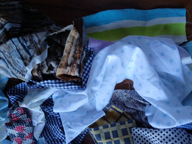 Dos lote retales telas patchwork