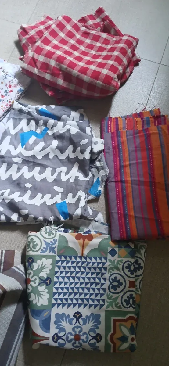 Dos lote retales telas patchwork