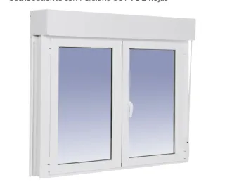 Ventana de aluminio con persiana