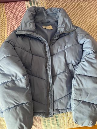 Chaqueta plumífero azul