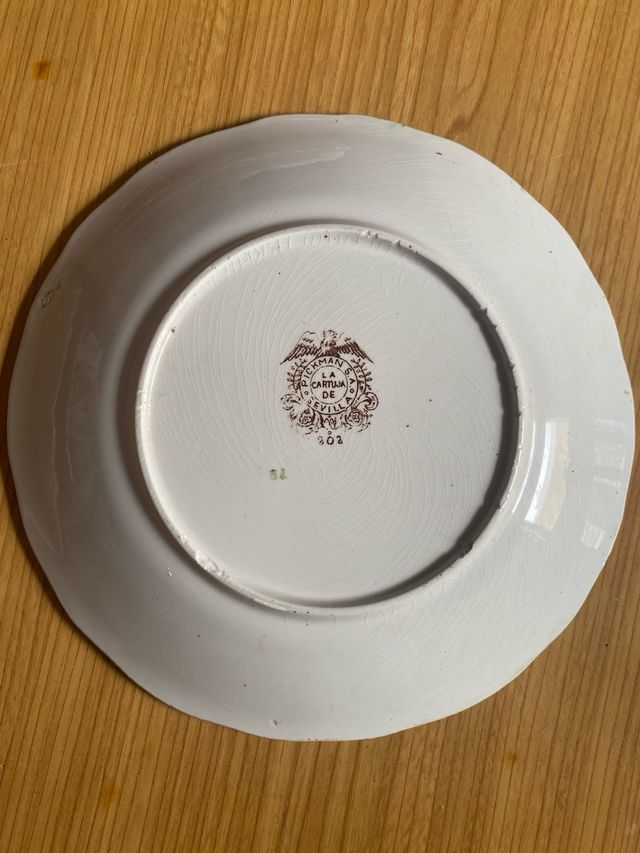 Plato La Cartuja de Sevilla