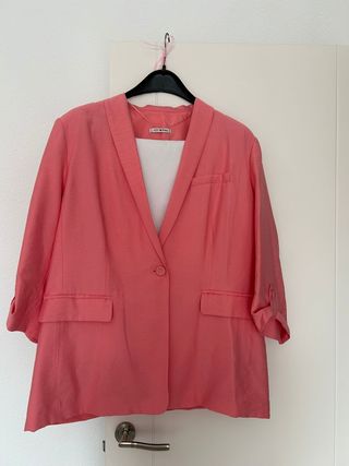 Americana Punto Roma rosa talla 46