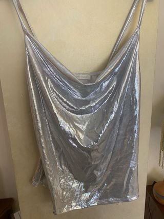 Top Argento New Collection Taglia Unica