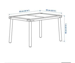 Mesa infantil madera IKEA
